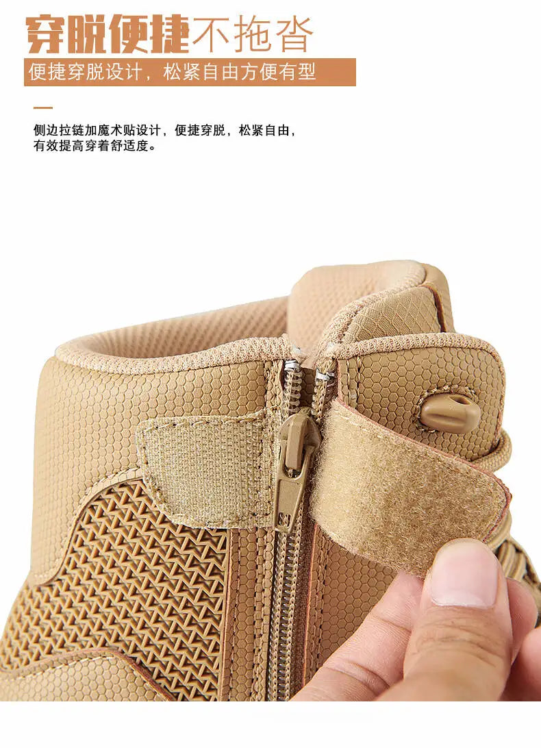 Brand Outdoor Boots Men's High Quality Ankle Boots Waterproof Non-slip Hiking Boots Wear-resistant Jungle Trekking Size 39-47