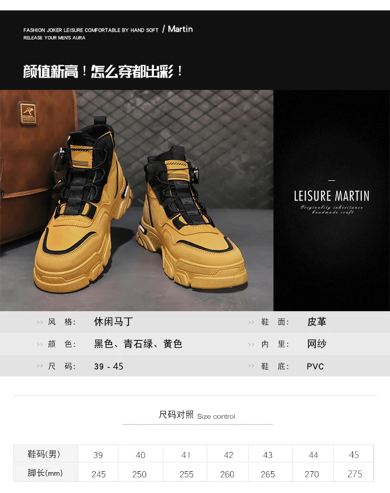 Boots Winter Mens Shoes Casual Cowboy Combat Tactical Motorcycle Chelsea Ankle Work Leather Outdoor Designer Luxury Hiking